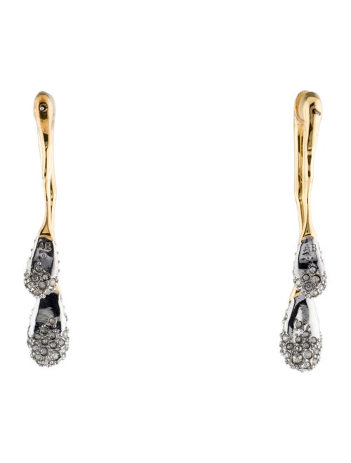 Alexis Bittar Crystal Solanales Front-Back Double Drop Earrings