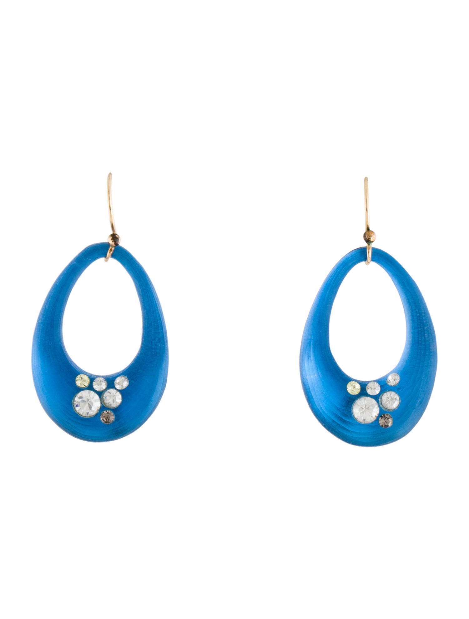 Alexis Bittar Lucite & Crystal Drop Earrings