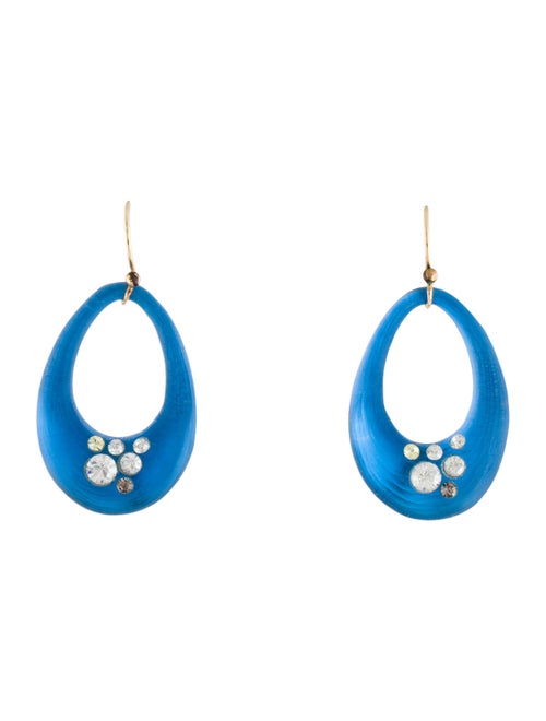 Alexis Bittar Lucite & Crystal Drop Earrings