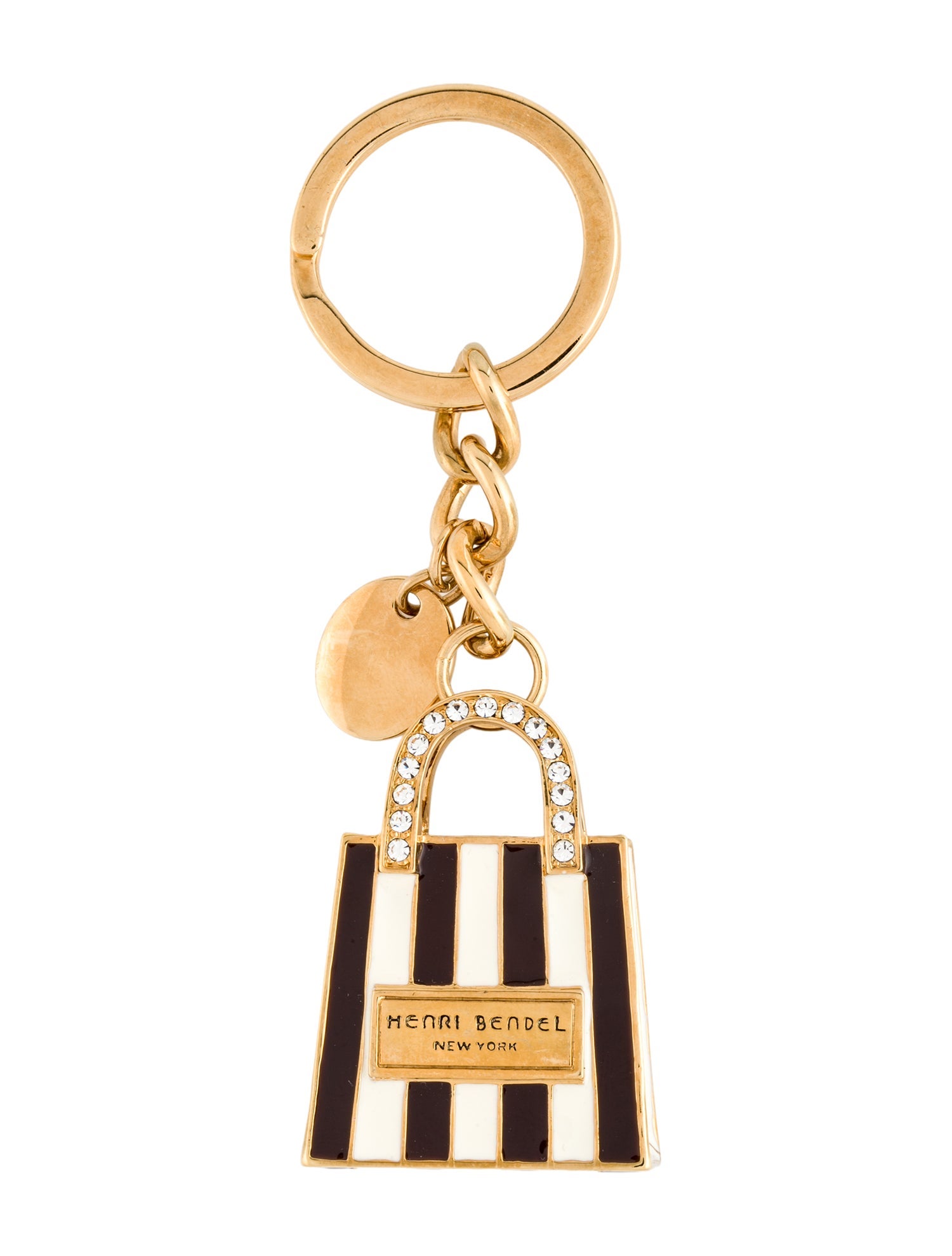 Alexis Bittar Gold Crystal Keychain