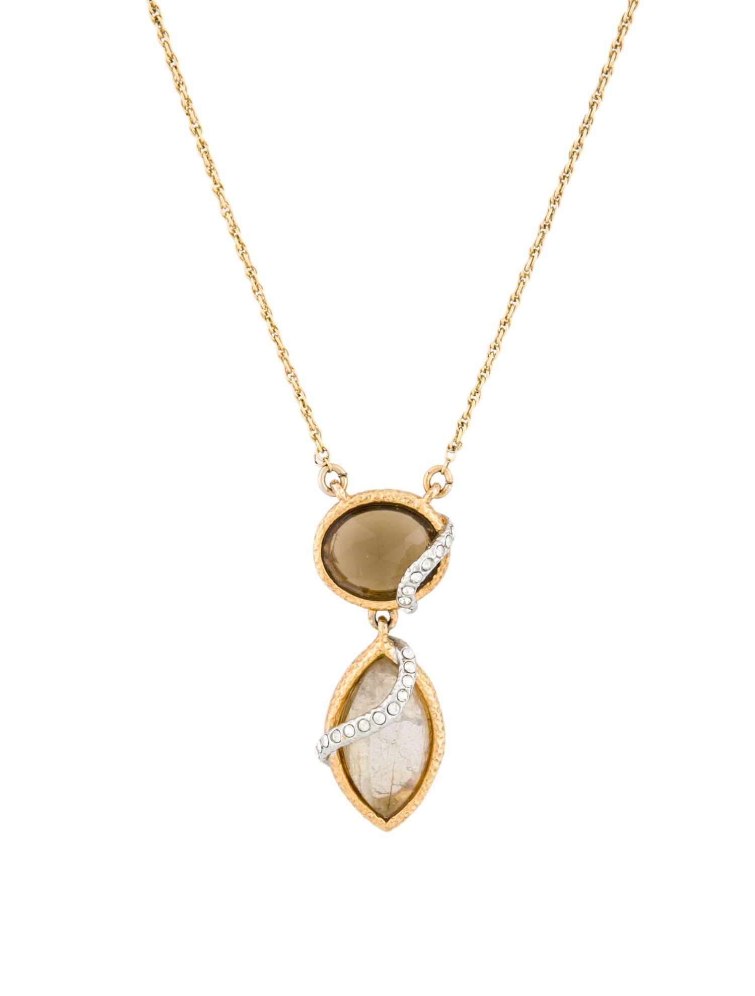 Alexis Bittar Crystal & Multistone Pendant Necklace