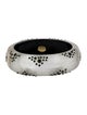 Alexis Bittar Lucite & Crystal Hinged Bangle Bracelet