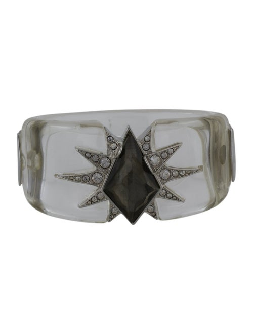 Alexis Bittar Lucite, Crystal & Stone Bangle Bracelet
