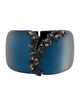 Alexis Bittar Lucite & Crystal Hinge Bangle Bracelet