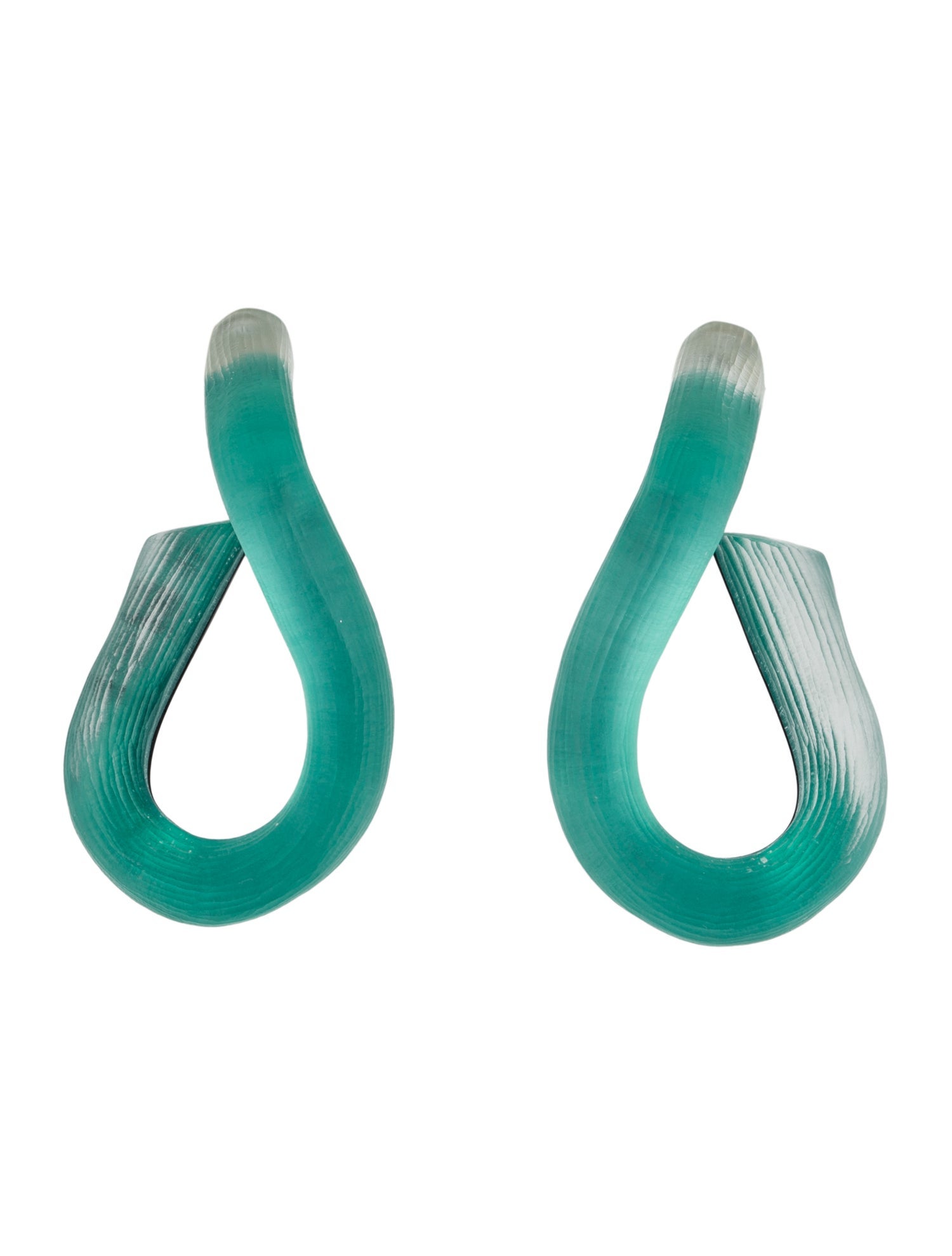 Alexis Bittar Lucite Twist Hoop Earrings