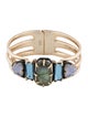 Alexis Bittar Crystal Hinged Bangle Bracelet