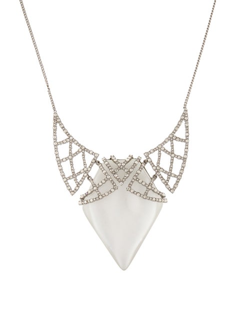 Alexis Bittar Lucite & Crystal Lattice Necklace
