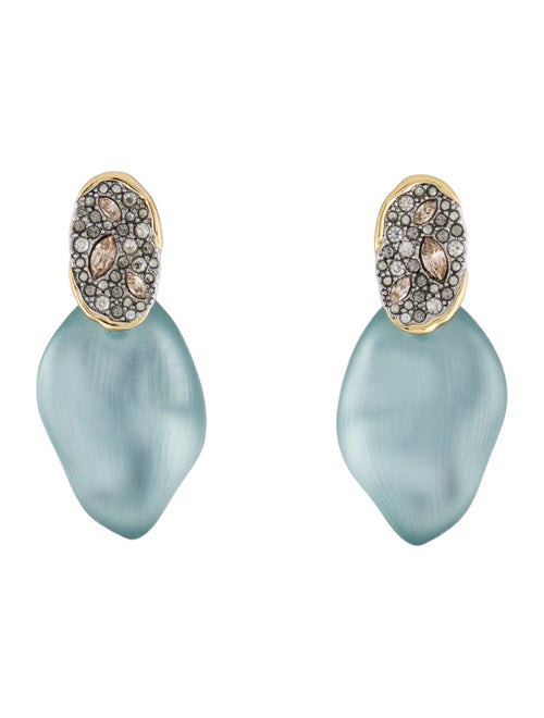 Alexis Bittar Lucite & Crystal Solanales Petal Drop Earrings