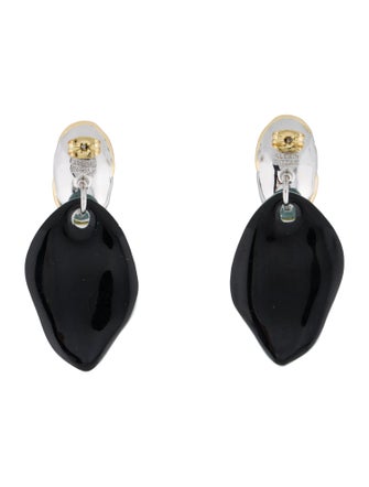 Alexis Bittar Lucite & Crystal Solanales Petal Drop Earrings
