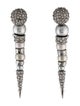 Alexis Bittar Pearl & Crystal Encrusted Spike Drop Earrings