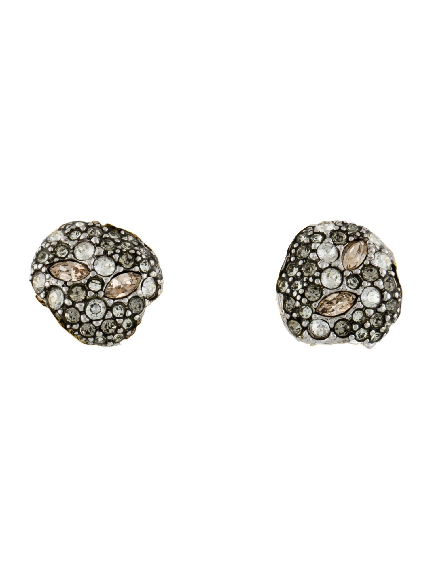 Alexis Bittar Crystal Cluster Solanales Stud Earrings
