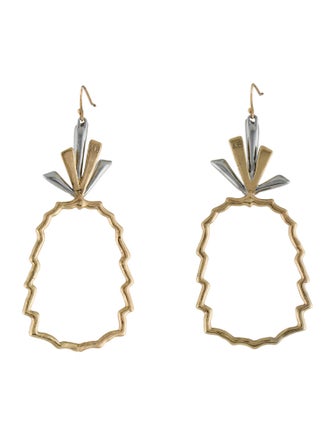 Alexis Bittar Crystal Pineapple Drop Earrings