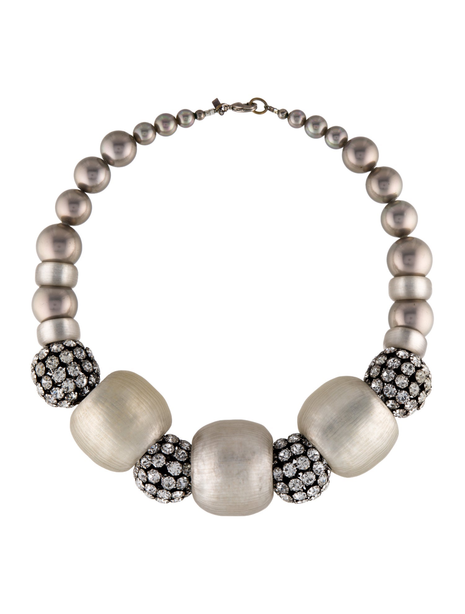 Alexis Bittar Faux Pearl, Lucite & Crystal Necklace