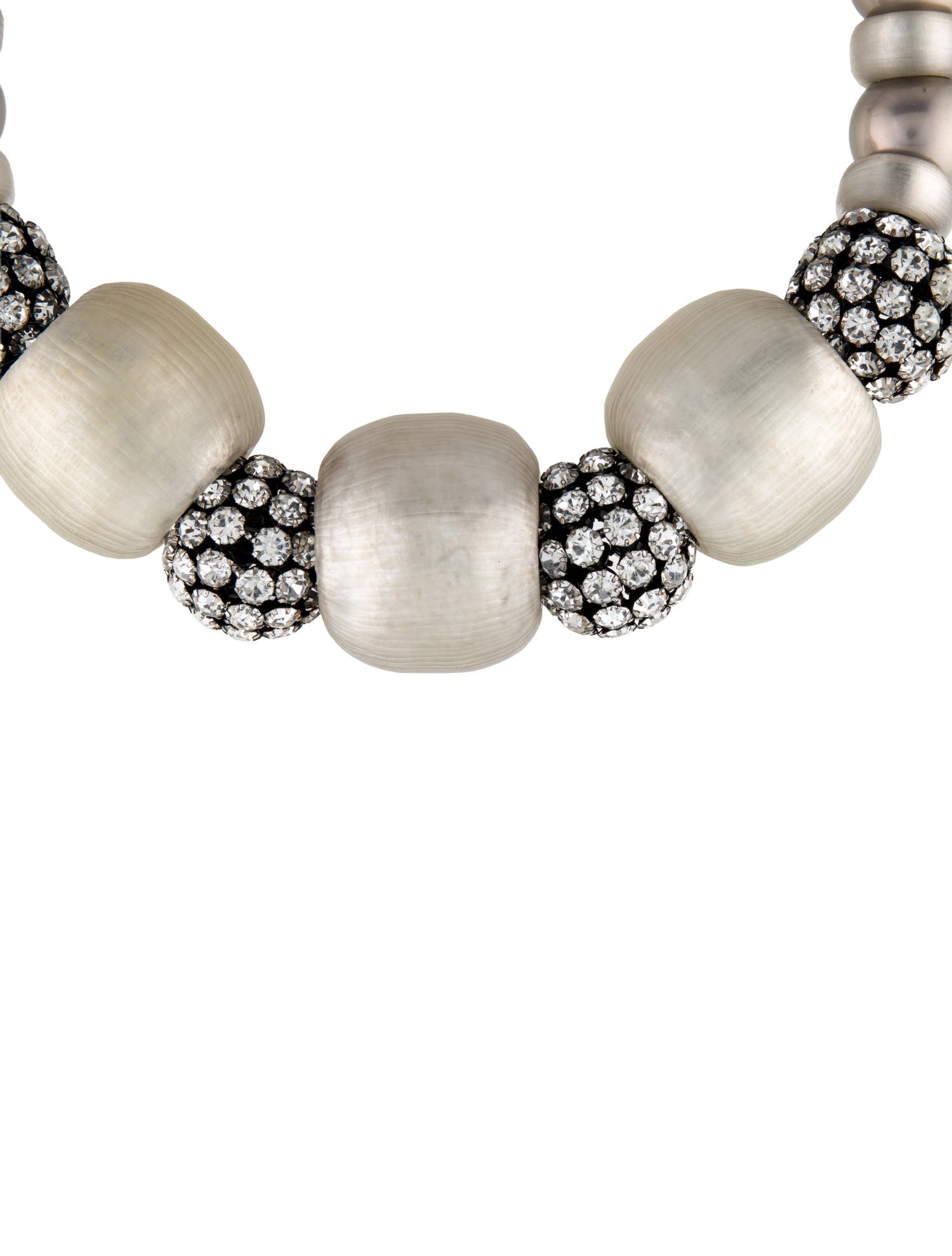 Alexis Bittar Faux Pearl, Lucite & Crystal Necklace