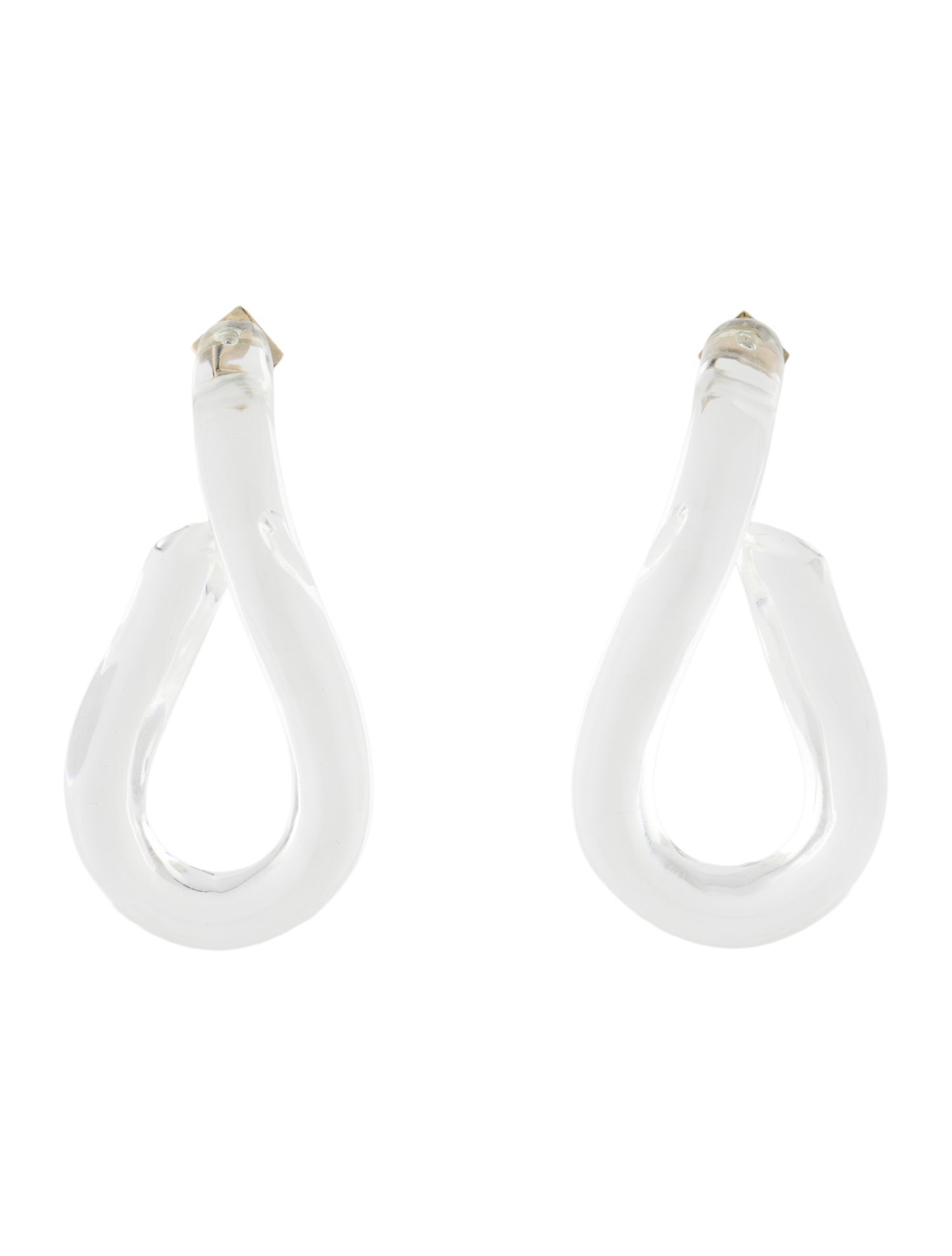 Alexis Bittar Lucite Sculptural Drop Earrings