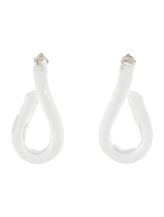 Alexis Bittar Lucite Sculptural Drop Earrings