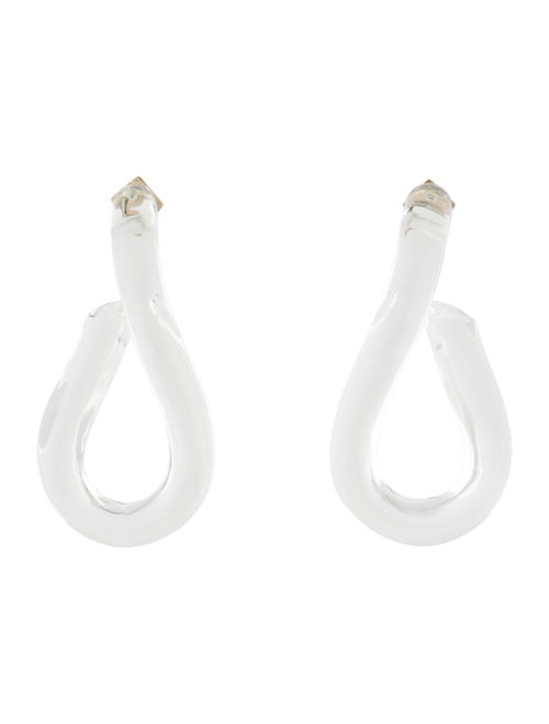 Alexis Bittar Lucite Sculptural Drop Earrings