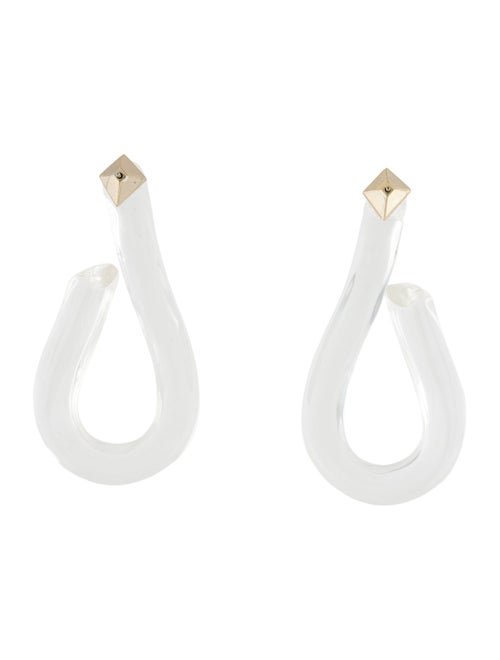 Alexis Bittar Lucite Sculptural Drop Earrings