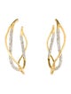 Alexis Bittar Crystal Intertwined Pave Hoop Earring