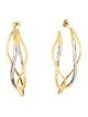 Alexis Bittar Crystal Intertwined Pave Hoop Earring