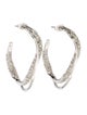 Alexis Bittar Crystal Solanales Hoop Earrings