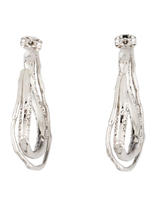 Alexis Bittar Crystal Solanales Hoop Earrings