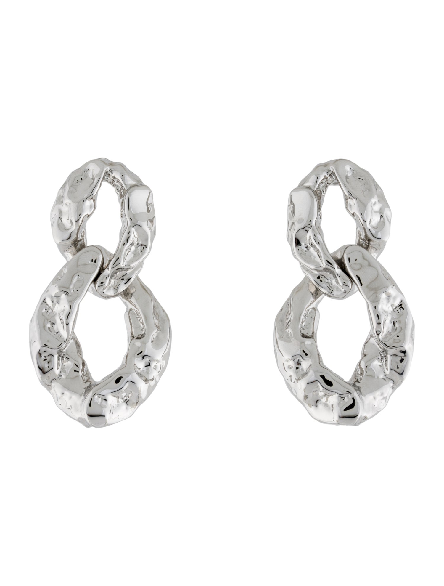Alexis Bittar 'Brut' Double Link Drop Earrings