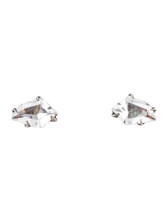Alexis Bittar Quartz Midnight Marquis Kite Stud Earrings