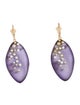 Alexis Bittar Lucite & Crystal Encrusted Drop Earrings