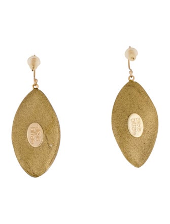 Alexis Bittar Lucite & Crystal Encrusted Drop Earrings