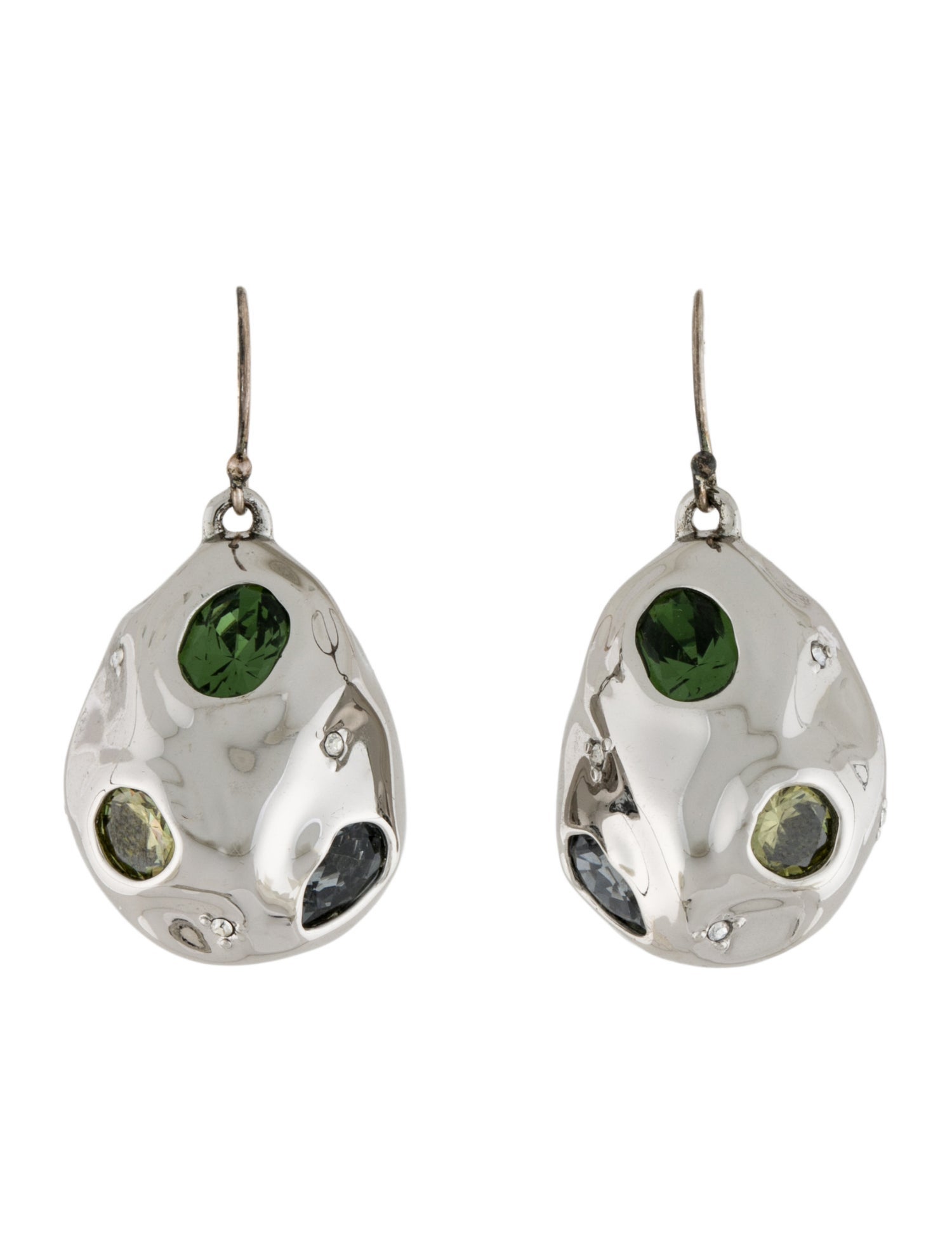 Alexis Bittar Multi-Stone Liquid Dome Drop Earrings