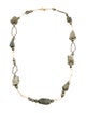 Alexis Bittar Pyrite, Labradorite & Crystal Station Necklace