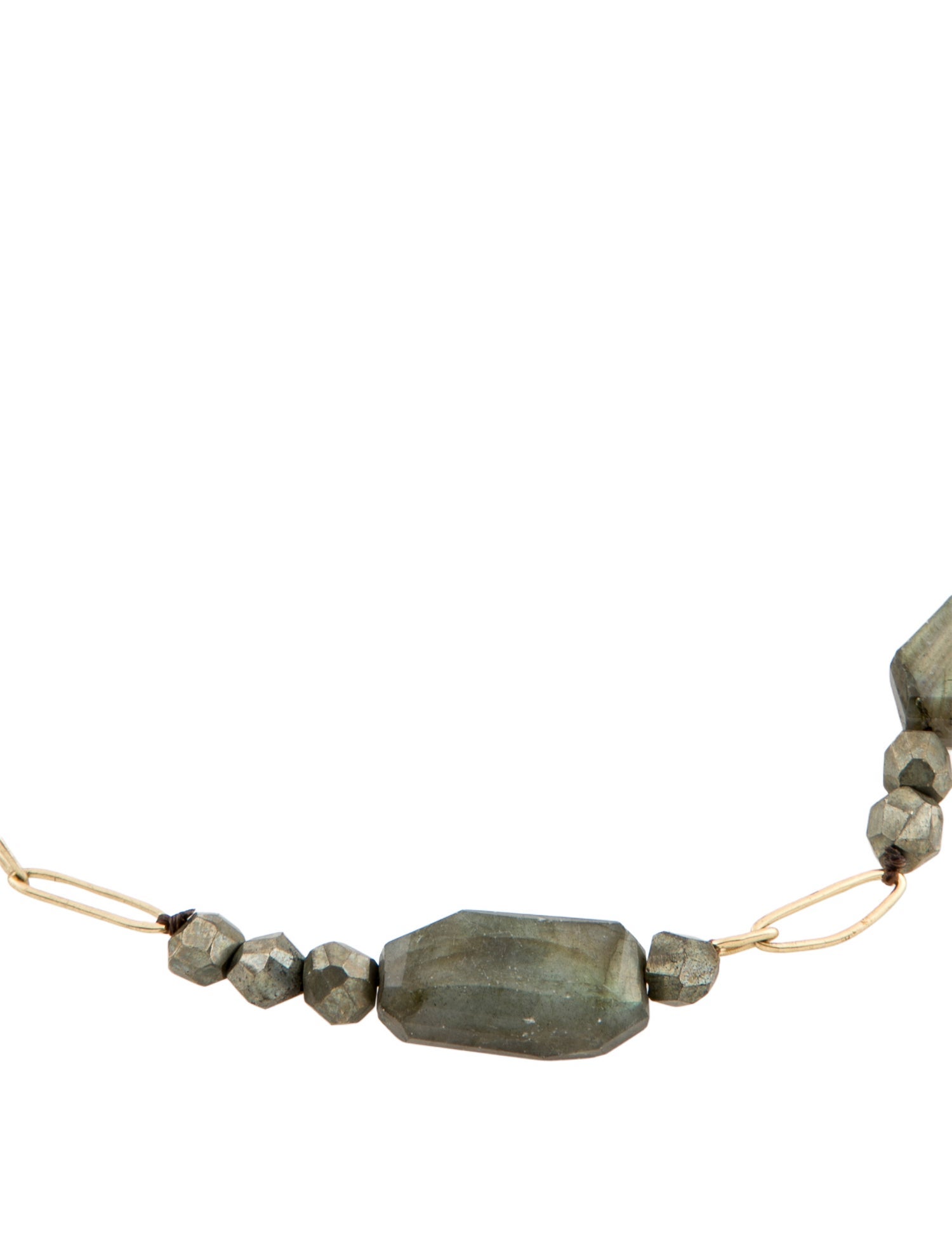Alexis Bittar Pyrite, Labradorite & Crystal Station Necklace