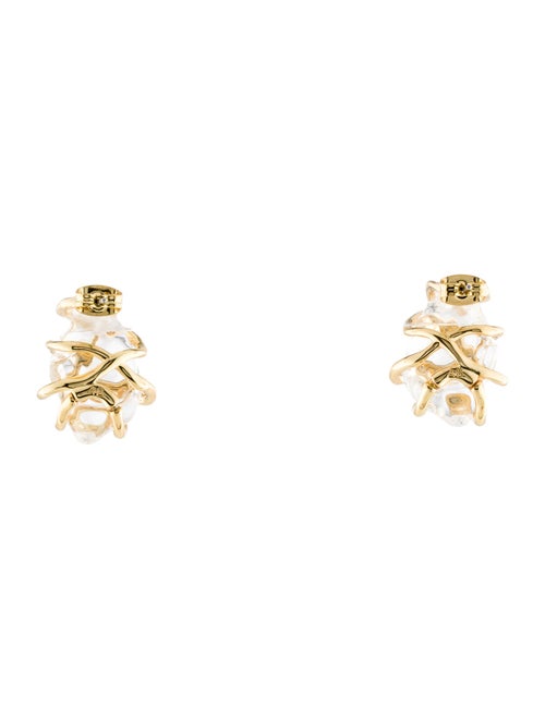 Alexis Bittar Lucite Small Twisted Liquid Stud Earrings