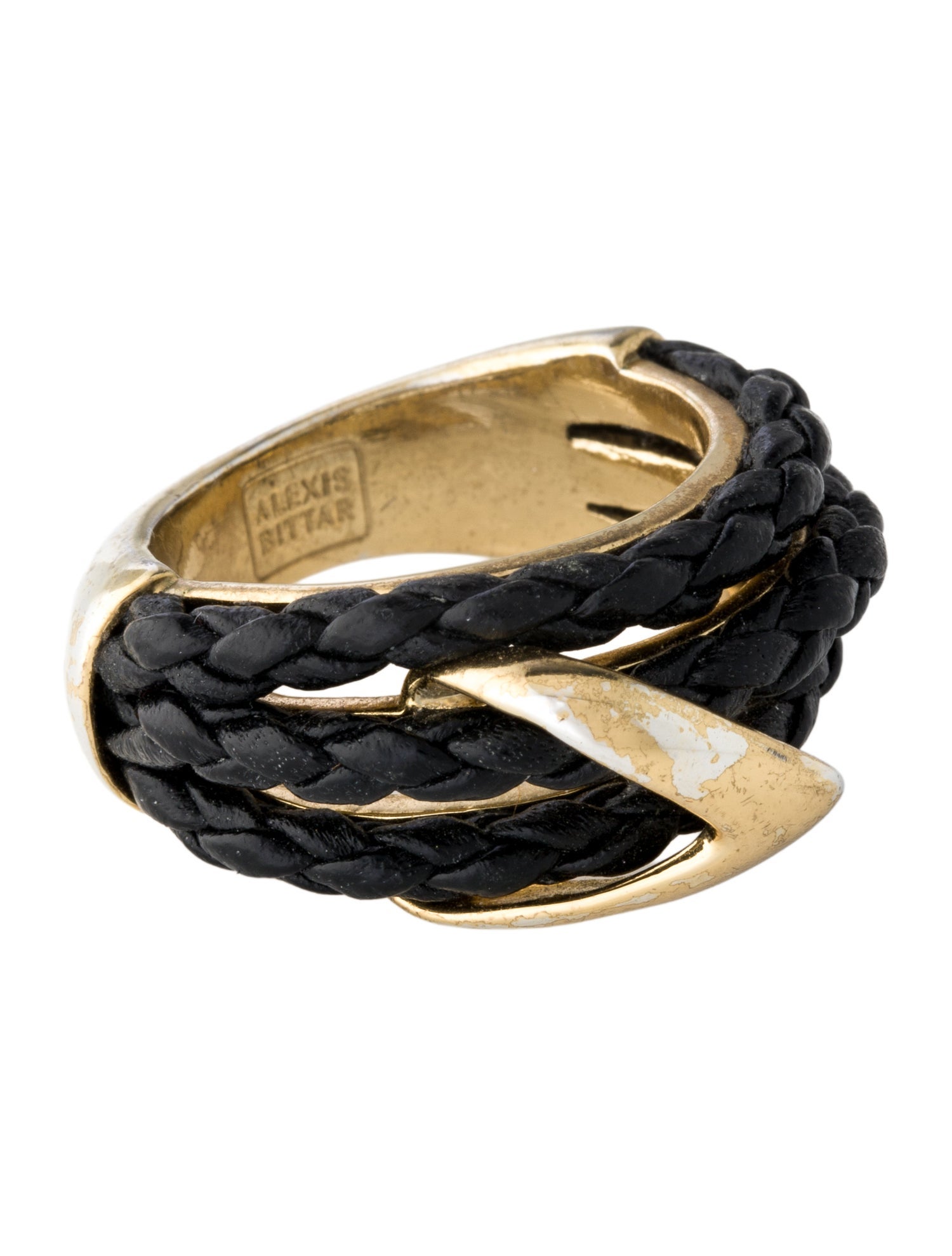 Alexis Bittar Leather Orbiting Ring