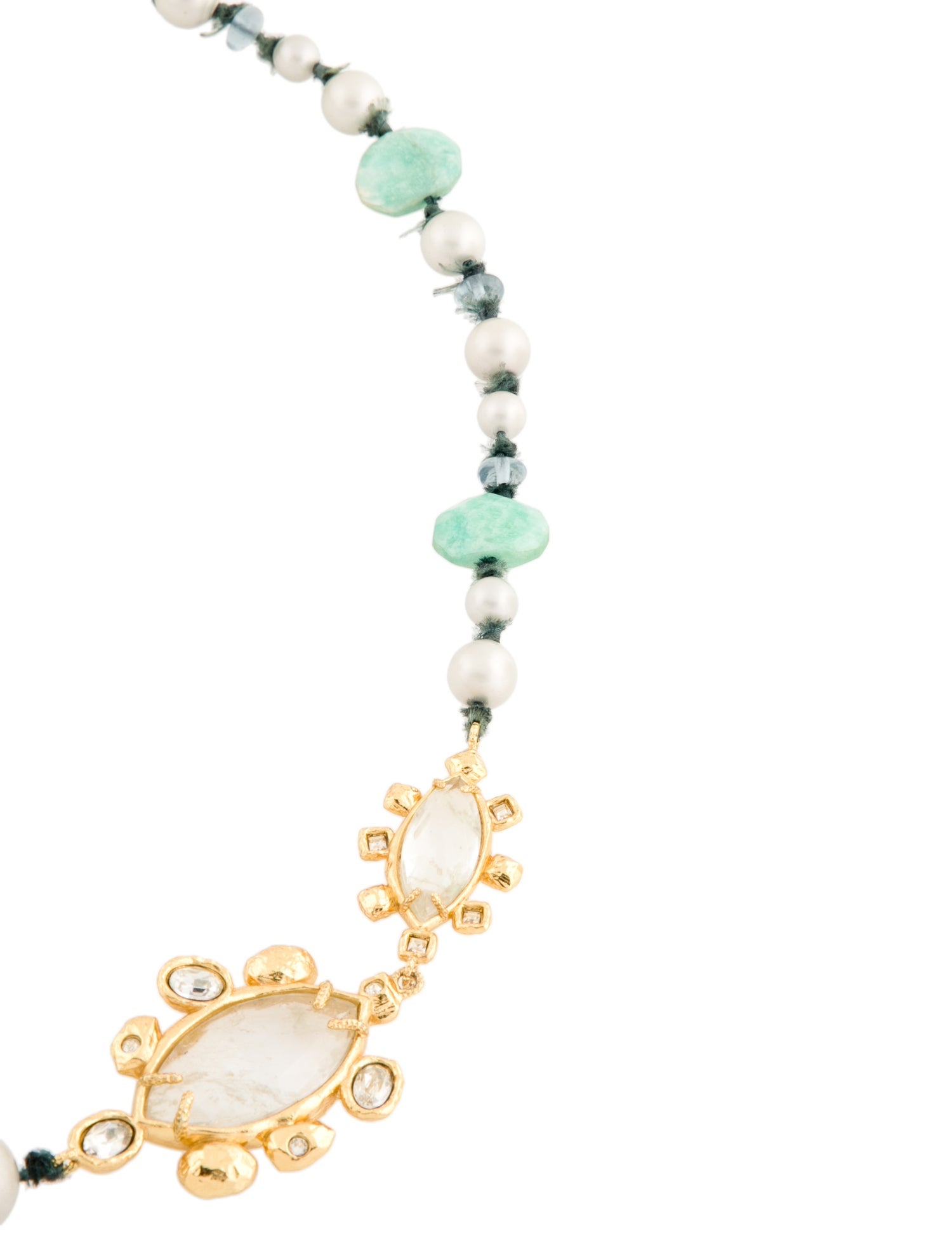 Alexis Bittar Faux Pearl, Stone & Crystal Beaded Necklace
