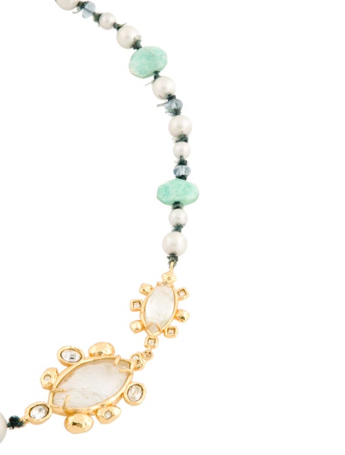 Alexis Bittar Faux Pearl, Stone & Crystal Beaded Necklace