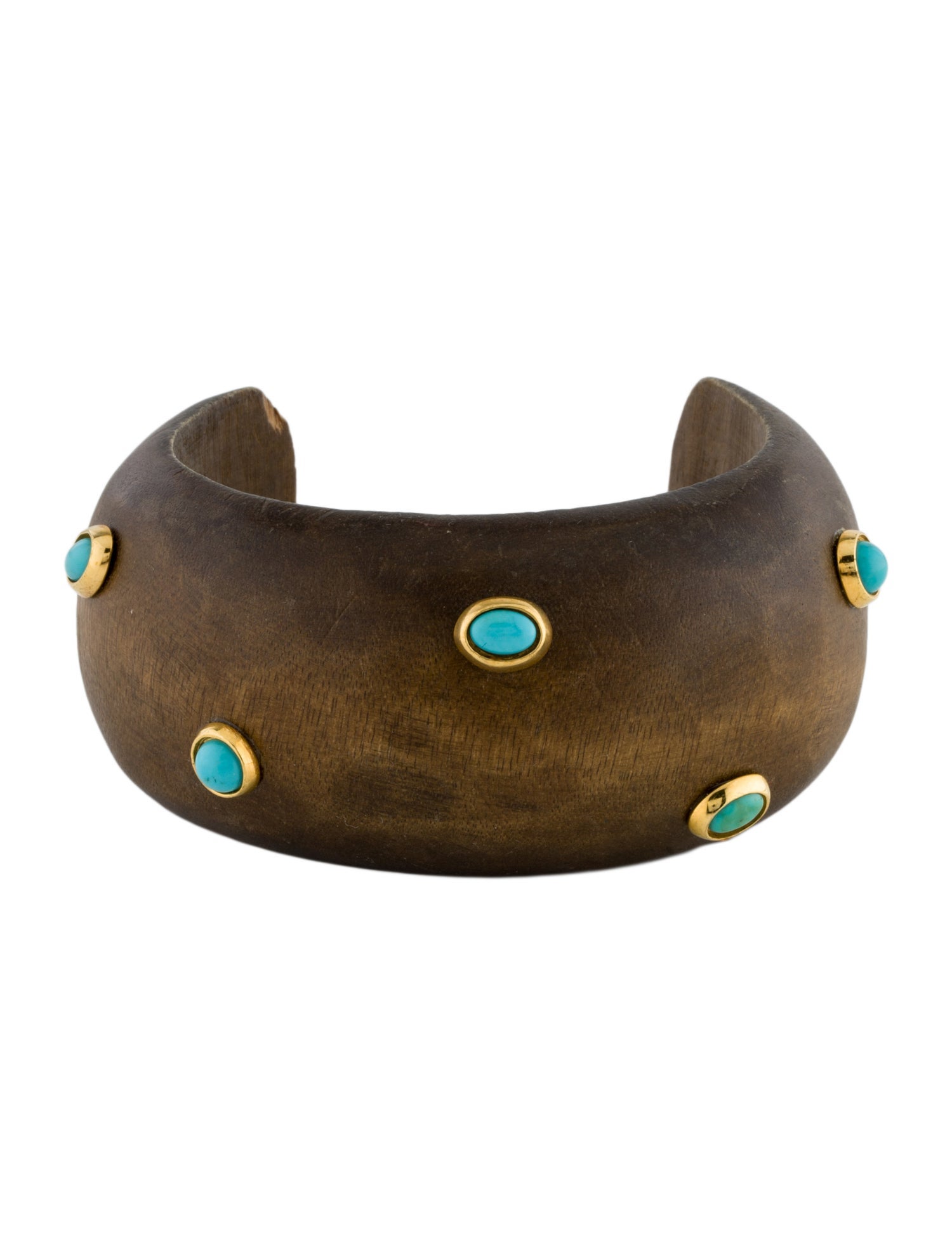Alexis Bittar Wood Studded Cuff Bracelet