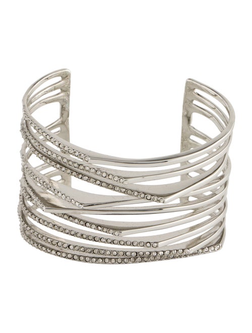 Alexis Bittar Crystal Encrusted Origami Peeks Cuff Bracelet