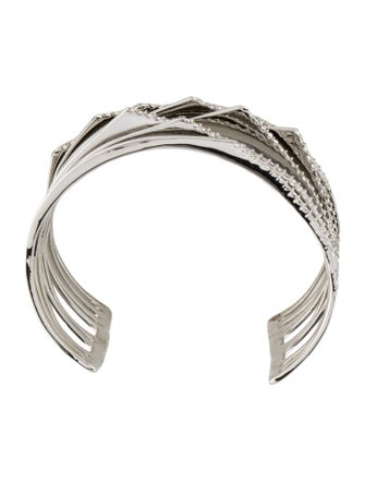 Alexis Bittar Crystal Encrusted Origami Peeks Cuff Bracelet