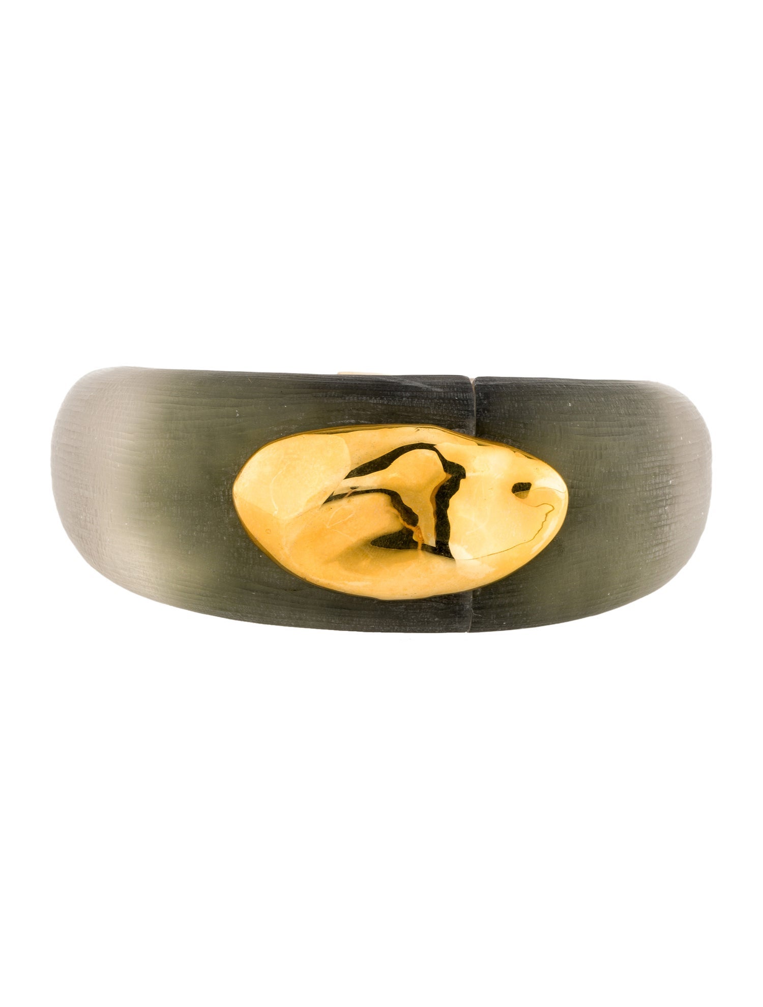 Alexis Bittar Lucite Tapered Hinged Bangle Bracelet