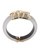 Alexis Bittar Lucite & Crystal Hinge Bangle Bracelet