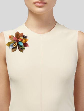 Alexis Bittar Lucite Large Floral Brooch