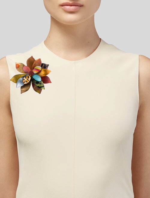 Alexis Bittar Lucite Large Floral Brooch