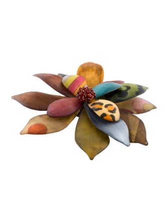 Alexis Bittar Lucite Large Floral Brooch