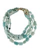 Alexis Bittar Kiwi Cluster Multi-Strand Necklace