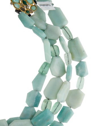 Alexis Bittar Kiwi Cluster Multi-Strand Necklace