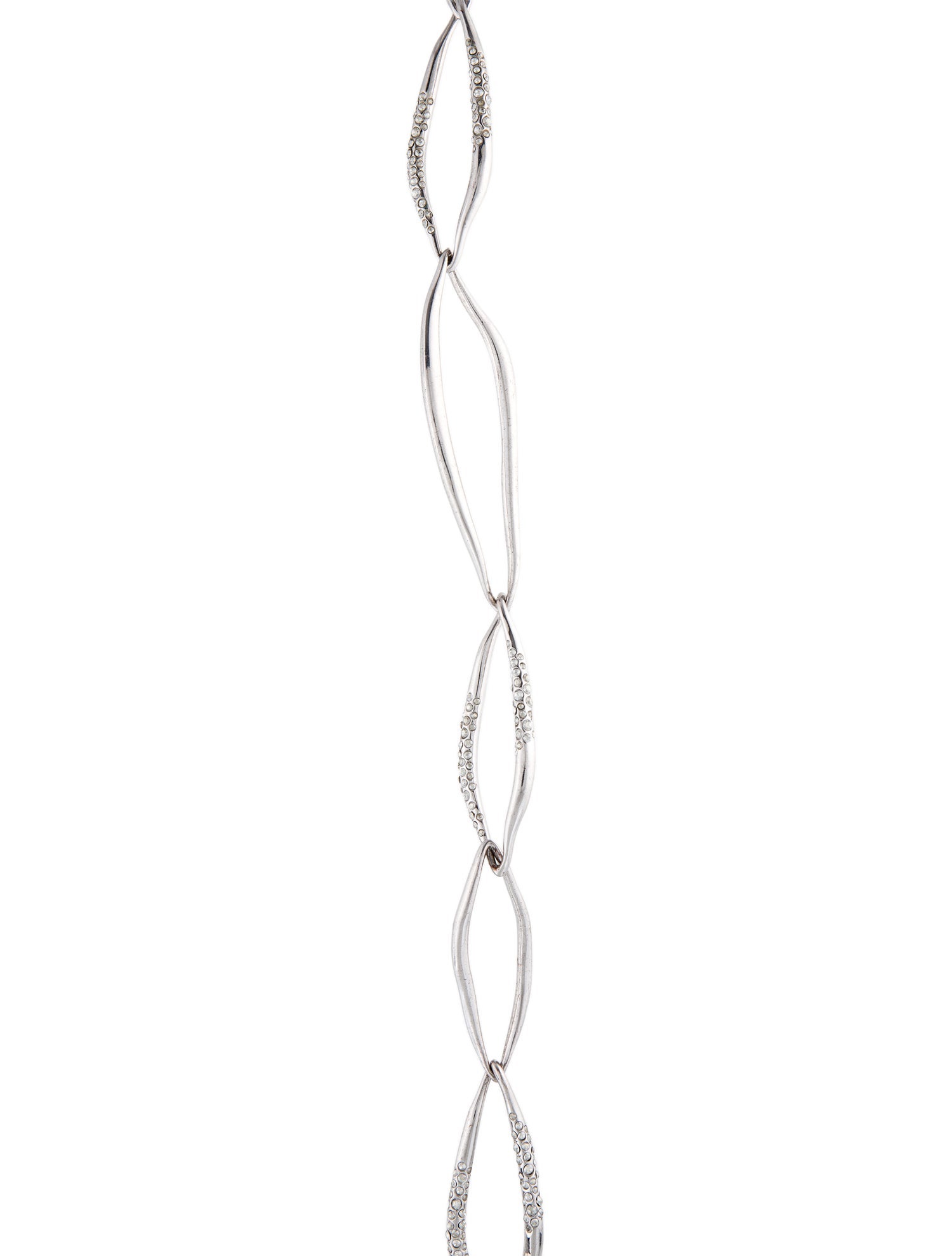 Alexis Bittar Crystal Encrusted Link Station Necklace
