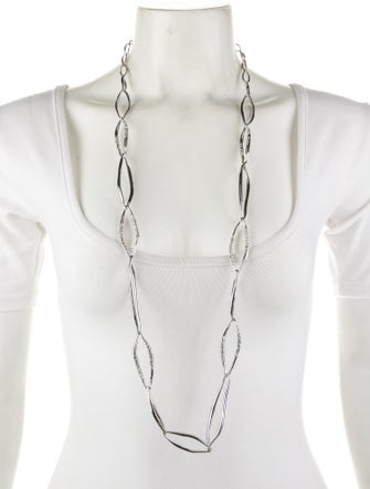Alexis Bittar Crystal Encrusted Link Station Necklace