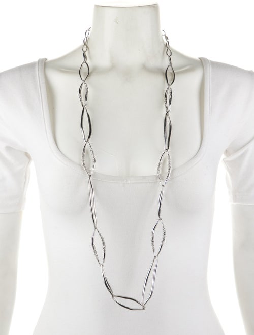 Alexis Bittar Crystal Encrusted Link Station Necklace